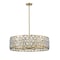 Z-Lite Dealey 8 Light Chandelier, Heirloom Brass & Heirloom Brass + Clear Crystal 6010-30HB - alternate 4
